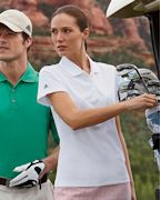 Logo adidas Golf Ladies' ClimaLite Pique Short-Sleeve Polo
