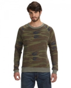 Personalized Alternative Men's Eco Fleece Triblend Champ Fashion Crew Sweatshirt