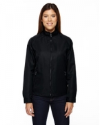 Embroidered Ash City - North End Ladies' Mid-Length Micro Twill Jacket