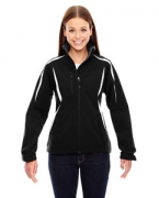 Monogrammed Ash City - North End Sport Red Ladies' Enzo Colorblocked Three-Layer Fleece Bonded Soft Shell Jacket