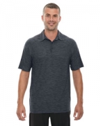 Embroidered Ash City - North End Sport Red Men's Barcode Performance Stretch Polo