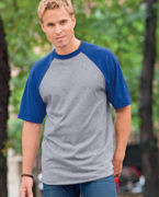 Monogrammed Augusta Sportswear 50/50 Short-Sleeve Raglan T-Shirt