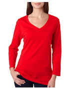 Personalized Bella Missy 3/4-sleeve V-neck Tee