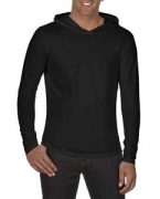 Monogrammed Comfort Colors Adult Long-Sleeve Hooded T-Shirt
