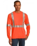 Customized CornerStone ANSI 107 Class 2 Long Sleeve Safety T-Shirt