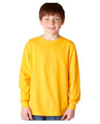 Custom Logo Gildan Youth Heavy Cotton Long Sleeve T-Shirt