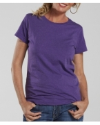 Embroidered LA T Ladies Vintage Fine Jersey Longer Length T-Shirt