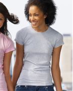 Custom Logo LAT Ladies' Junior Fine Jersey Longer Length T-Shirt