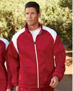 Embroidered (m390a) Harriton Men's Tricot Track Jacket