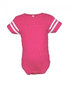 Custom Embroidered Rabbit Skins Infant Fine Jersey Football Bodysuit