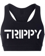 Embroidered Trippy Bra by Money Gang