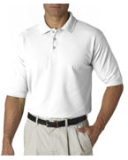 Custom Embroidered UltraClub Mens Tall Whisper Pique Polo